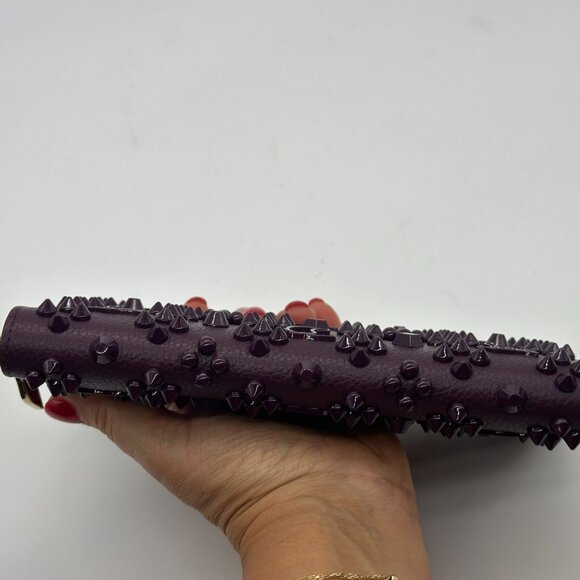 Christian Louboutin W PANETTONE Empire Spike LOUBINTHESKY Zip Around Wallet - Picture 10 of 16